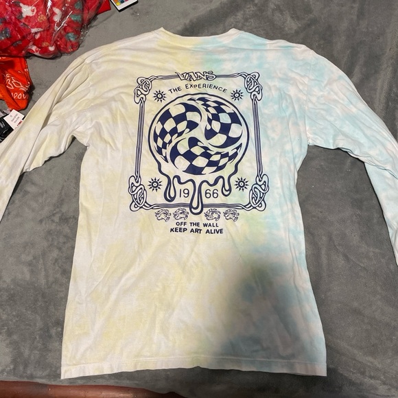 blue and gold vans off the wall longsleeve T - Picture 2 of 4